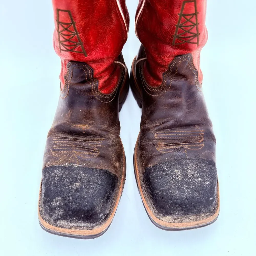 Twisted X Men's Waterproof Lite Western Work Steel Toe Boots Size 7.5D